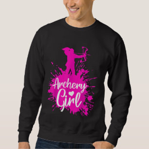 Sudadera A las mujeres Chicas de tiro con arco les encanta 