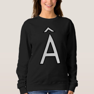 Sudadera Â Letra alfabeta circunflejo mayúscula wor en mayú