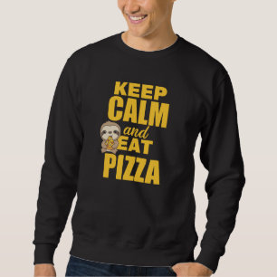 Sudadera A los amantes de la pizza Sloth Pizza les encanta 
