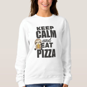 Sudadera A los amantes de la pizza Sloth Pizza les encanta 