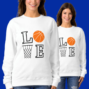 Sudadera A los chicas les encanta el baloncesto, regalo del