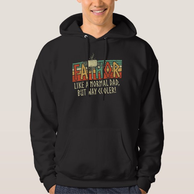 Sudadera A los hombres padre les gusta un padre normal pero (Anverso)