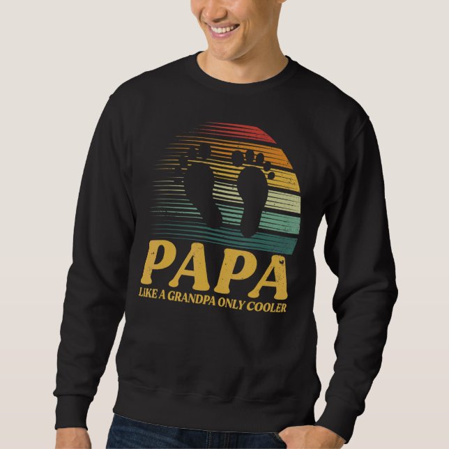 Sudadera A Papá Le Gusta Un Abuelo Sólo Hombres Fríos Decor (Anverso)