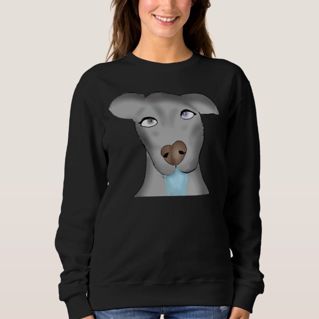 Sudadera A Pitbull Ate A Mushroom (Anverso)