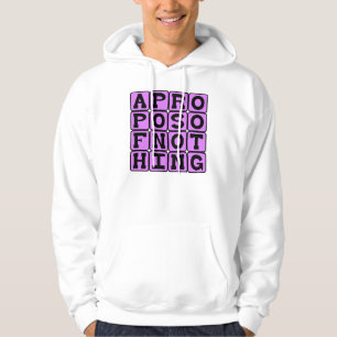 Sudadera A propósito de nada, sin referencia a nada