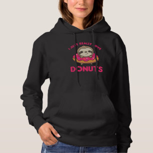 Sudadera A Sloth Le Encantan Los Donuts. Las franjas son ro