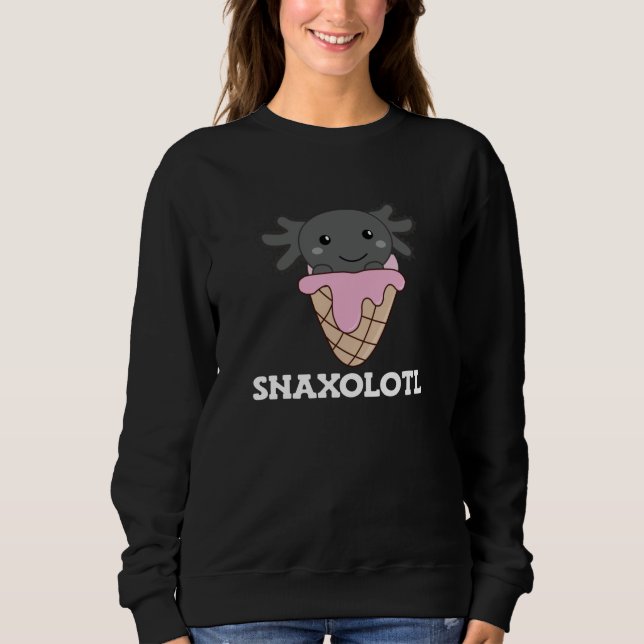 Sudadera A Snaxolotl Axolotl Les Encantan Los Animales Dulc (Anverso)
