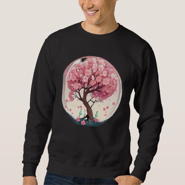 Sudadera A Symbolic and Meaningful Pink Cherry Blossom Tree (Anverso)