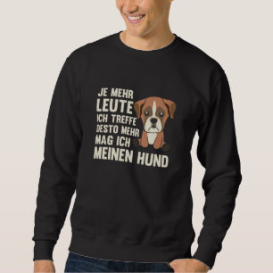 Sudadera A The Dog Boxer no le gusta la gente, perros graci