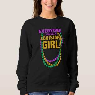 Sudadera A Todos Les Encanta La Louisiana Chica Mardi Gras 