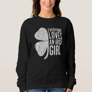 Sudadera A todos les gusta un Chica irlandés el Día de San