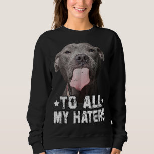 Sudadera A Todos Mis Odio Los Graciosos Regalos De Perros D