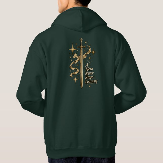 Sudadera A True Hero Never Stops Growing (Reverso)