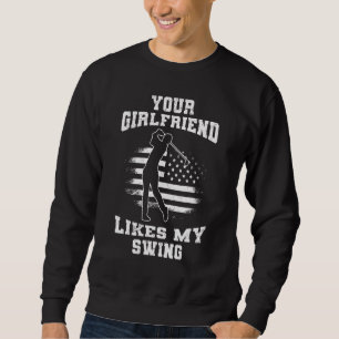 Sudadera A Tu Novia Le Gusta Mi Golf De Swing Para Los Niño