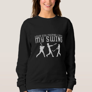 Sudadera A tu novia le gusta mi swing