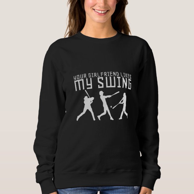 Sudadera A tu novia le gusta mi swing        (Anverso)