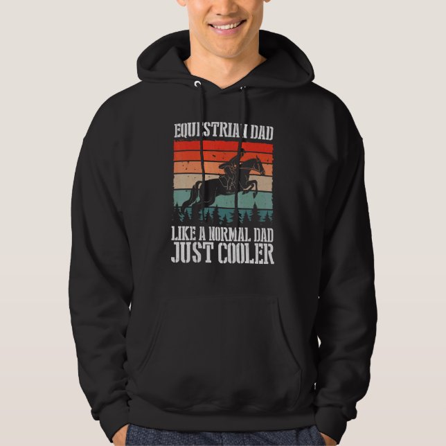 Sudadera A Un Padre Ecuestre Le Gusta Un Padre Normal Simpl (Anverso)