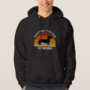 Sudadera A Veces Viajo Sobre Mi Divertido Perro De Weiner D