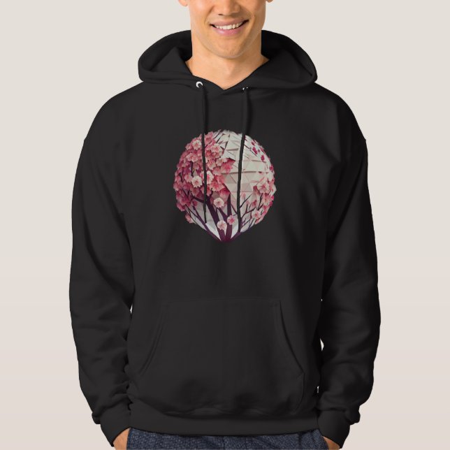 Sudadera A Work of with a Cherry Blossom Sphere Tree of Lif (Anverso)