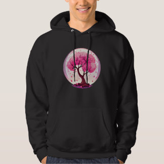 Sudadera A Work of with a Geometric Cherry Blossom Tree