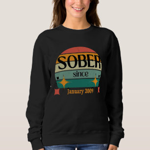 Sudadera AA NA Celebra la Sobriedad desde Enero 2009 Sobrio
