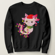 Aaxolotl rosado corto en navidades