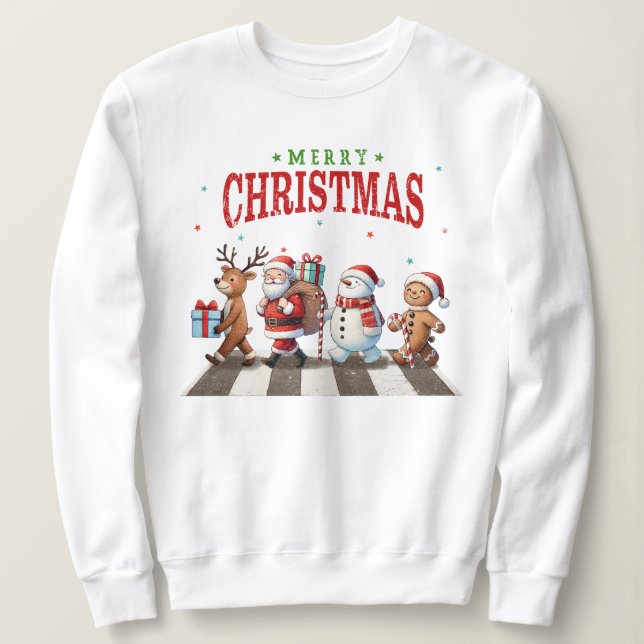 Sudadera Abadía de la carretera de Navidad  (Anverso del diseño)