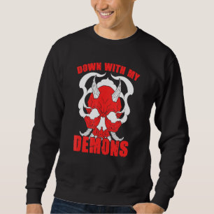 Sudadera Abajo Con Mi Pacto De Demonios Apretón De Manos Es