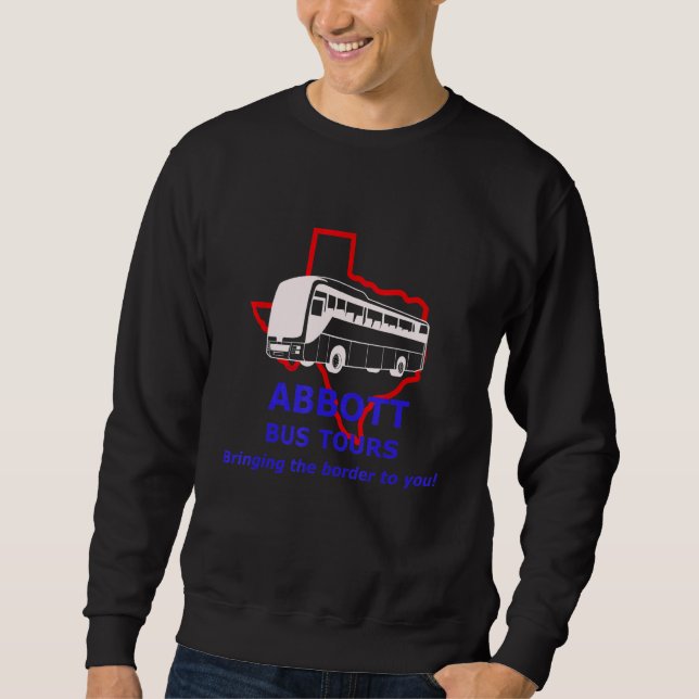 Sudadera Abbott Bus Tours bringing the border to you satire (Anverso)