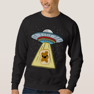 Sudadera Abducción Ufo de sandwich de mantequilla de cacahu