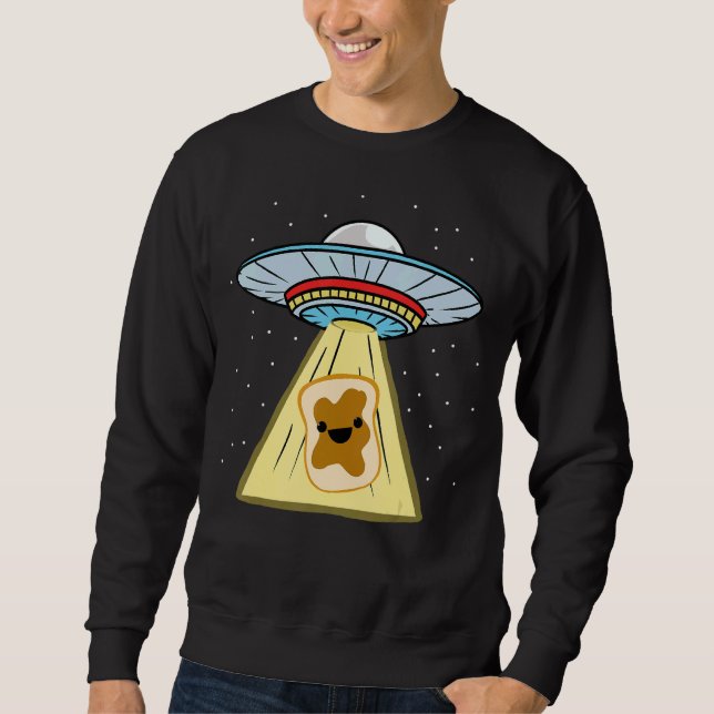 Sudadera Abducción Ufo de sandwich de mantequilla de cacahu (Anverso)