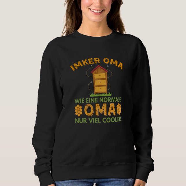 Sudadera Abeja Abuela Abeja Abeja Miel (Anverso)