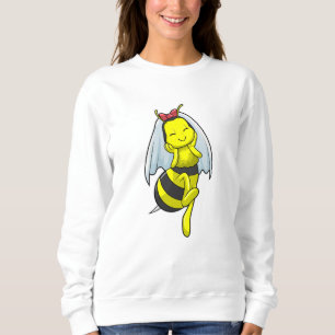 Sudadera Abeja como Novia en Boda con Velo