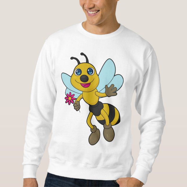 Sudadera Abeja con flor (Anverso)