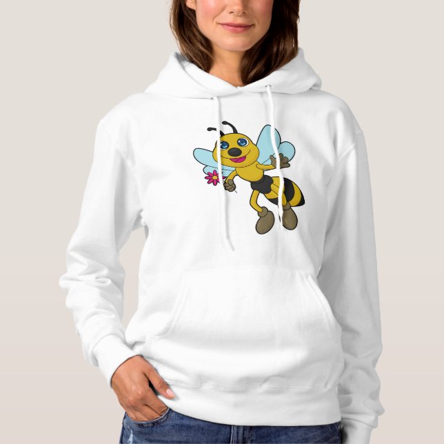 Sudadera Abeja con flor (Anverso)