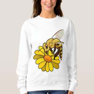 Sudadera Abeja con flores