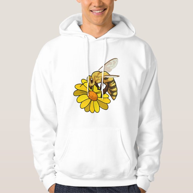 Sudadera Abeja con flores (Anverso)