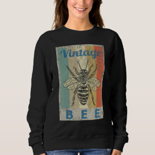 Sudadera Abeja de estilo vintage Reina miel apicultura