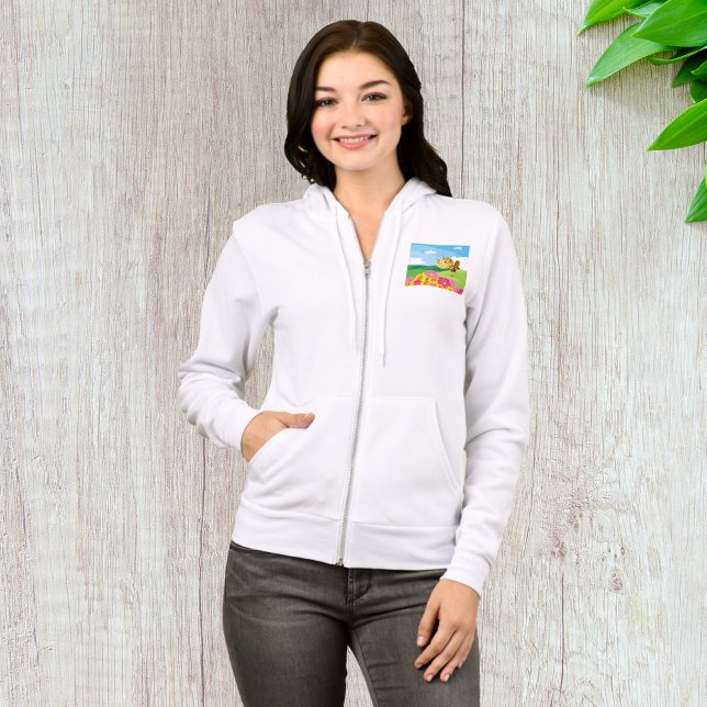 Sudadera Abeja de monstruo suave y espeluznante en un campo (Subido por el creador)