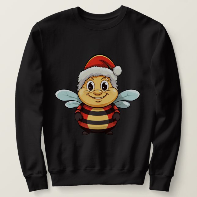 Sudadera abeja de Navidad (Anverso del diseño)
