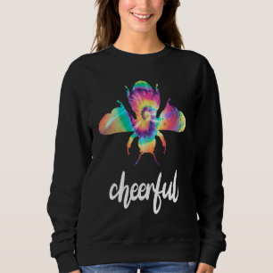 Sudadera Abeja de teñido de nudos Alegre Motivacional Sé Al