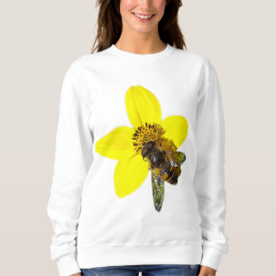 Sudadera Abeja en una flor amarilla
