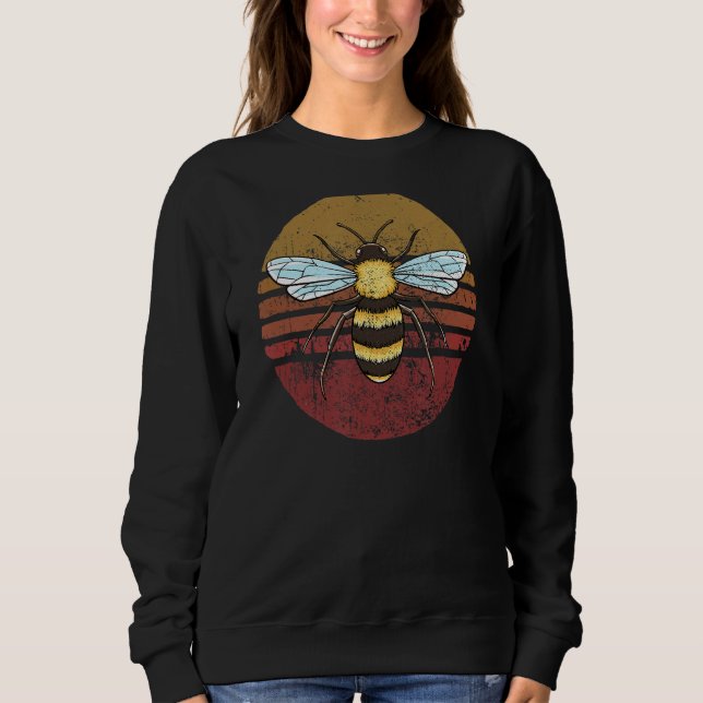 Sudadera Abeja estilo retro vintage 1 (Anverso)