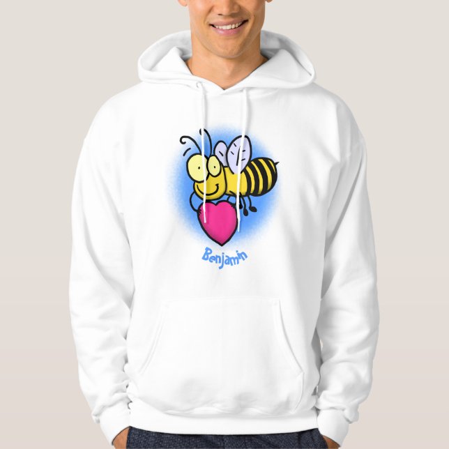 Sudadera Abeja graciosa y linda con ilustracion personaliza (Anverso)