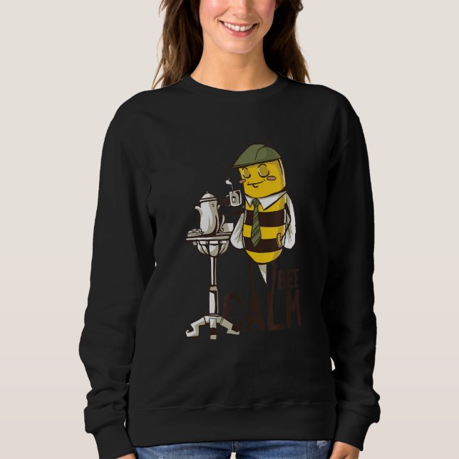Sudadera Abeja Relajado Caballero Querido Insectos Diciendo (Anverso)