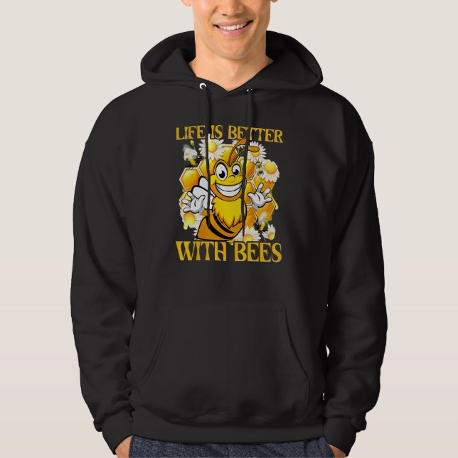 Sudadera Abejas Apicultor  Dicho 42 (Anverso)
