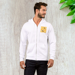 Sudadera Abejas En Los Mentes De Honeycombs Con Zip Complet