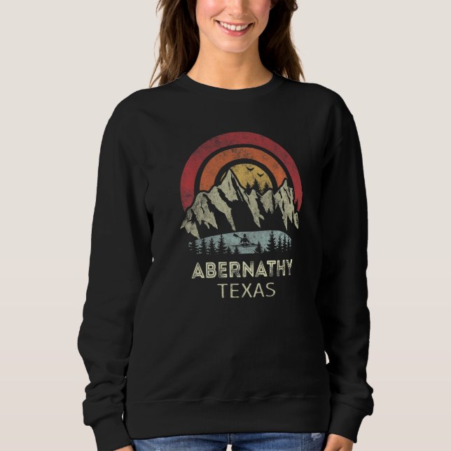 Sudadera Abernathy Texas Mountain Sunset Sunrise Kayaking   (Anverso)