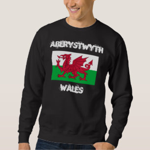 Sudadera Aberystwyth, Gales con bandera galesa