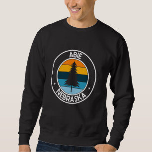 Sudadera Abie Nebraska NE Estados Unidos City Orgullo Retro